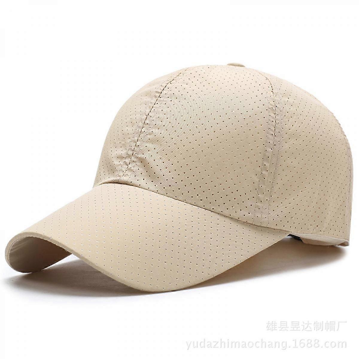 Unisex Solid Color Baseball Cap Quick Drying Breathable Dad Hat