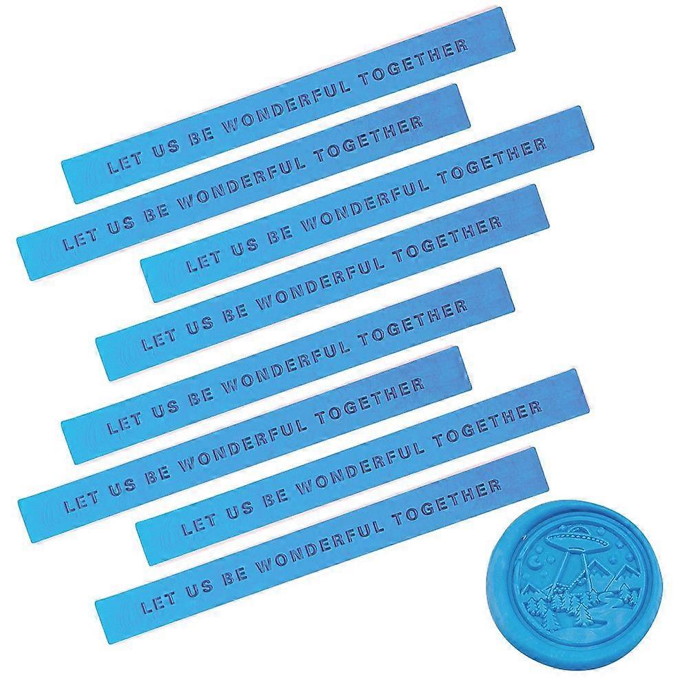 Sealing Wax Sticks without Wicks for Wax Seal Stamp with Word Cornflower Blue 99x10x10mm