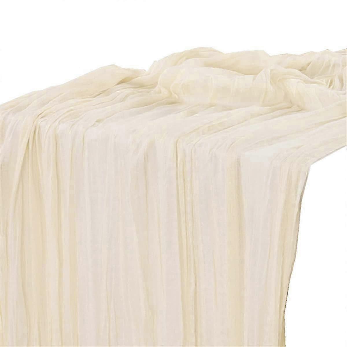 チーズクロステーブルクロスガーゼボヘミアンカントリーベージュのテーブルクロスは、さまざまな場所を飾るのに適しています。