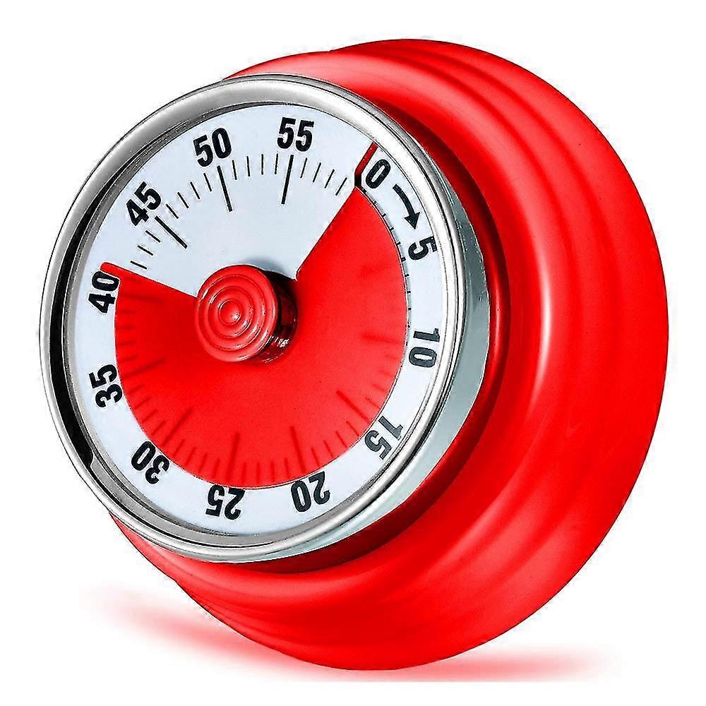 Kitchen Timer, Kitchen Countdown Cooking Timer Reminder, Magnetic Time Management Timer (mechanical-red)