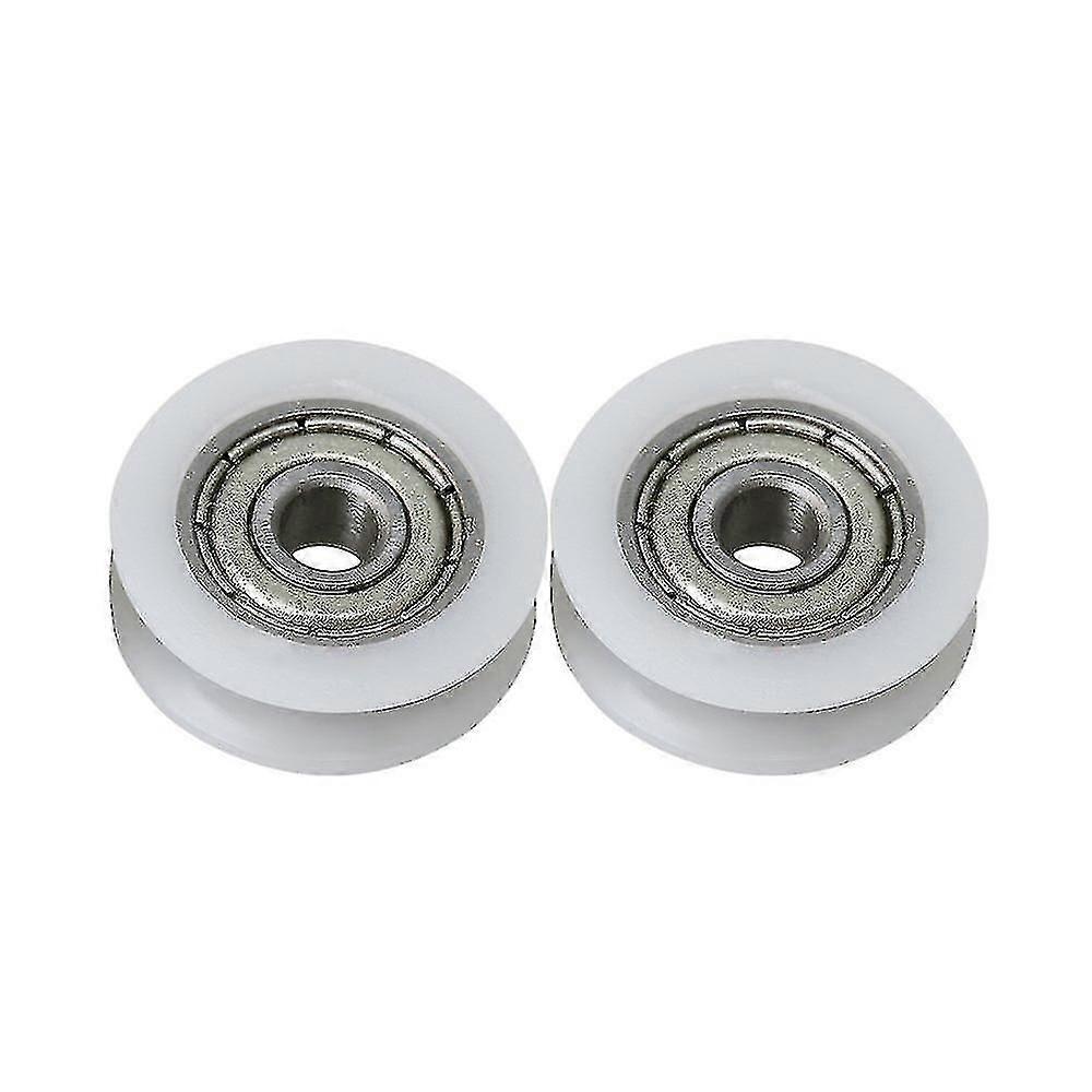 2 κομμάτια 18mm Dia 6mm πλάτος U-σχήμα αυλάκωσης τροχός τροχός χάλυβα --