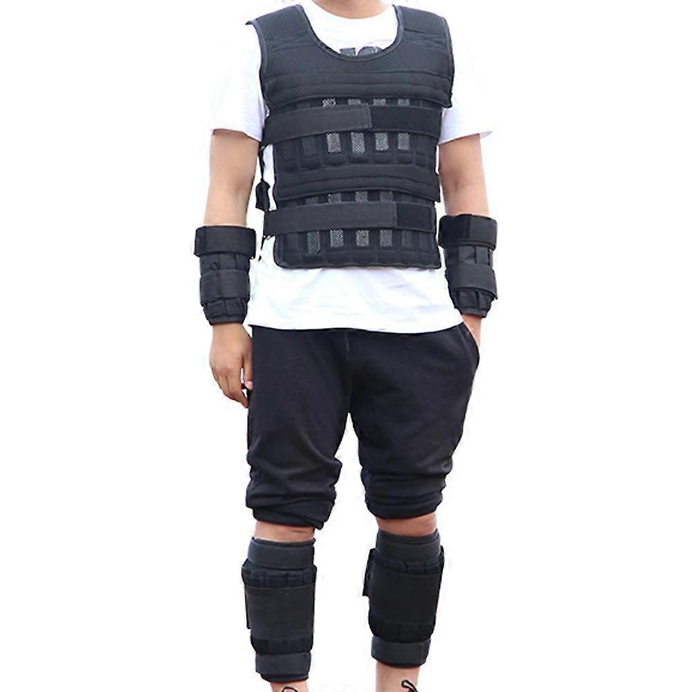 Adjustable Weighted Vest 10kg Workout Weight Vest with Wrist Weights and Leg Weights