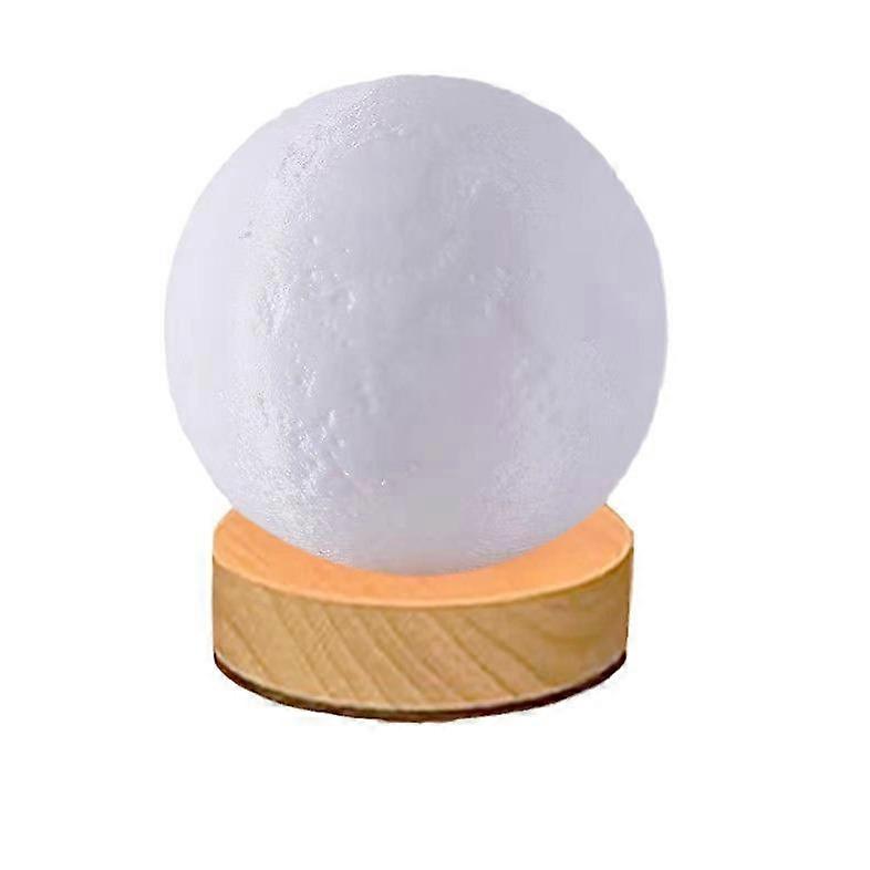 RGB 3D Moon USB Night Lamp Control 3 Colors Wire Led Desktop Lamp Lunar