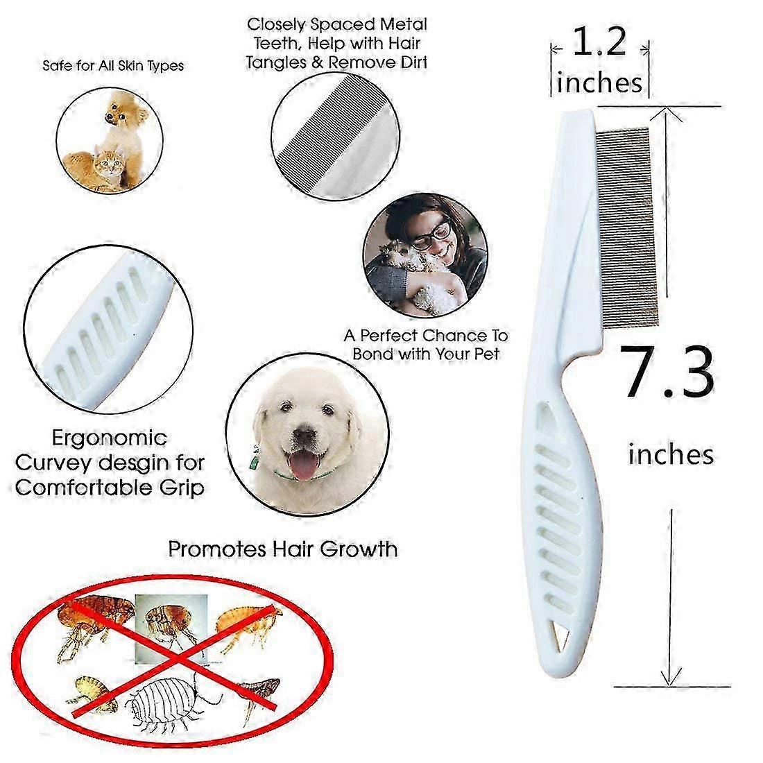 Flea Comb Dust Comb Lice Comb Nit Comb for Dogs and Cats