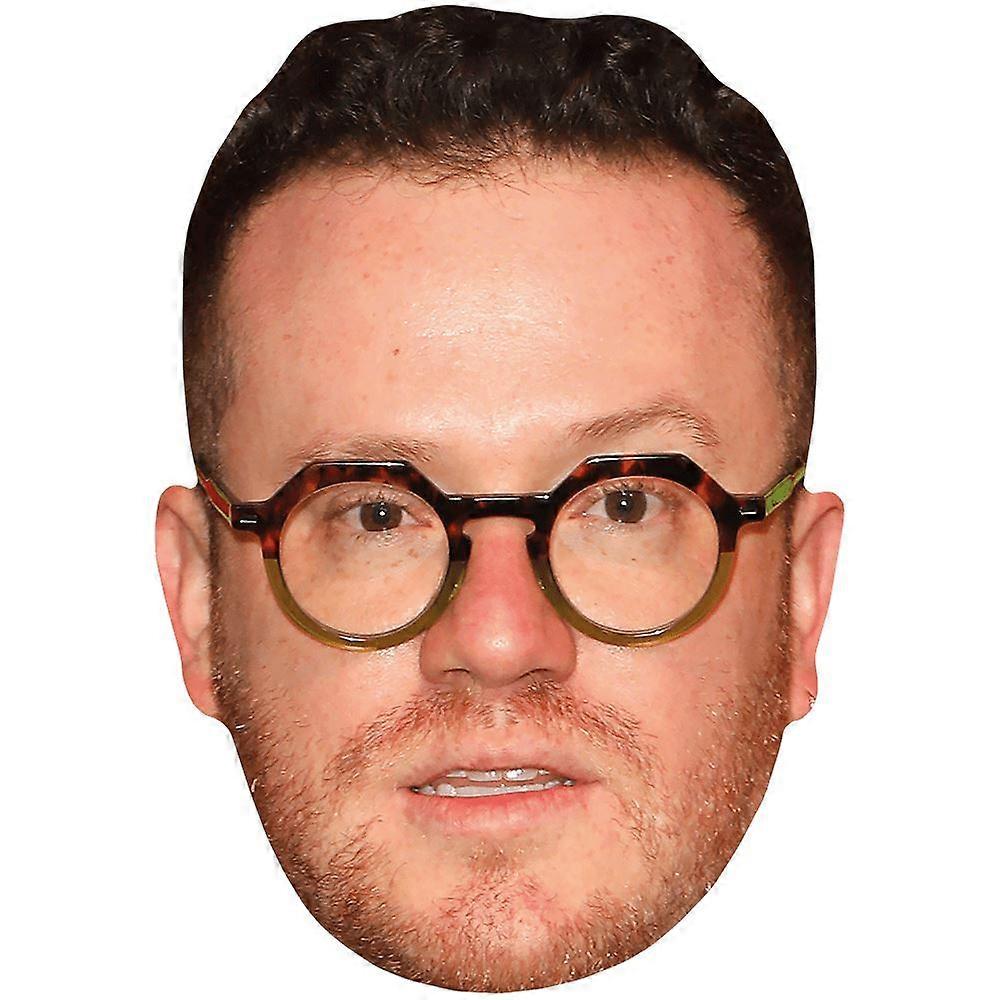 Sam Fischer (Glasses) Celebrity Mask, Flat Card Face