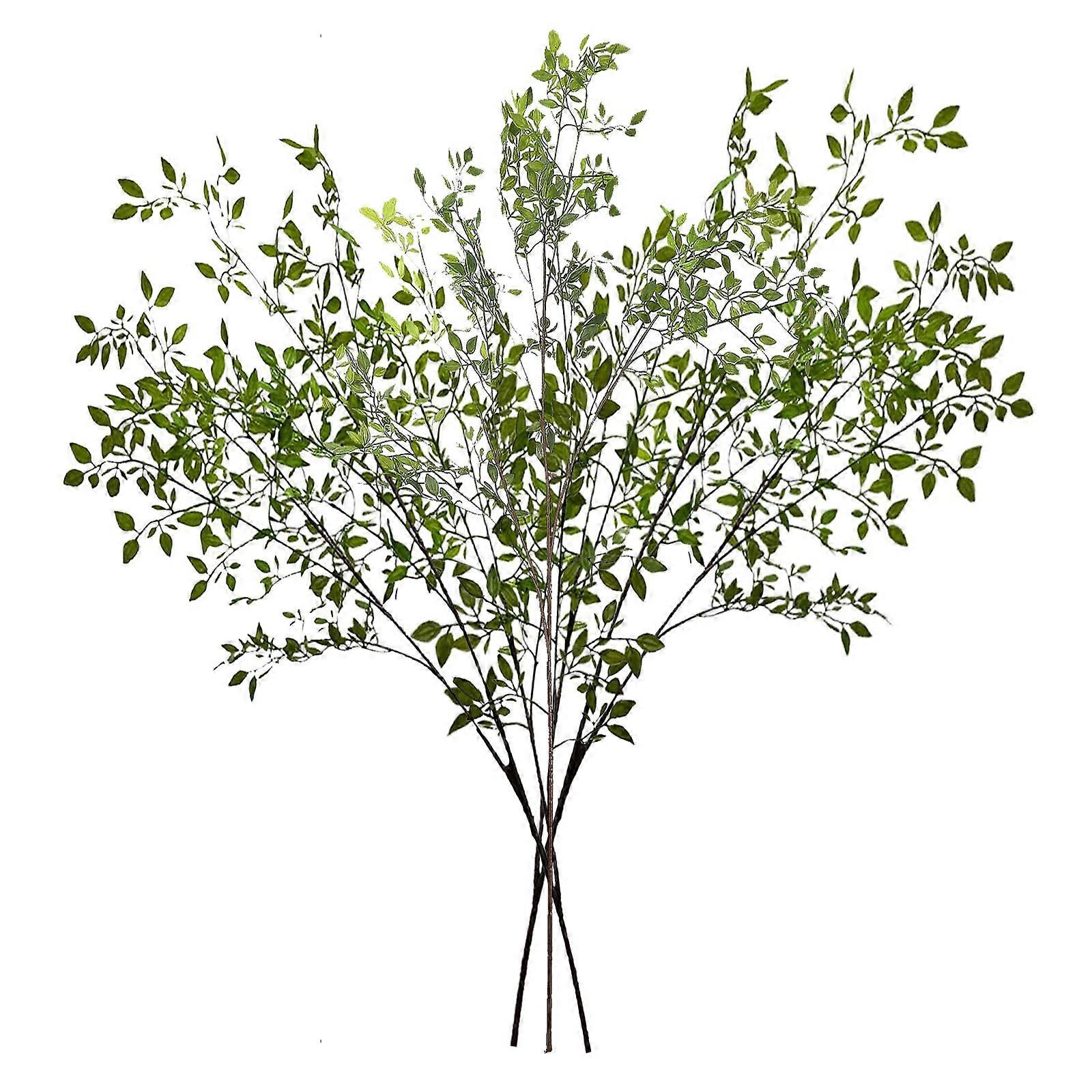 Faux Greenery Stems, 3Pcs 43" Branches