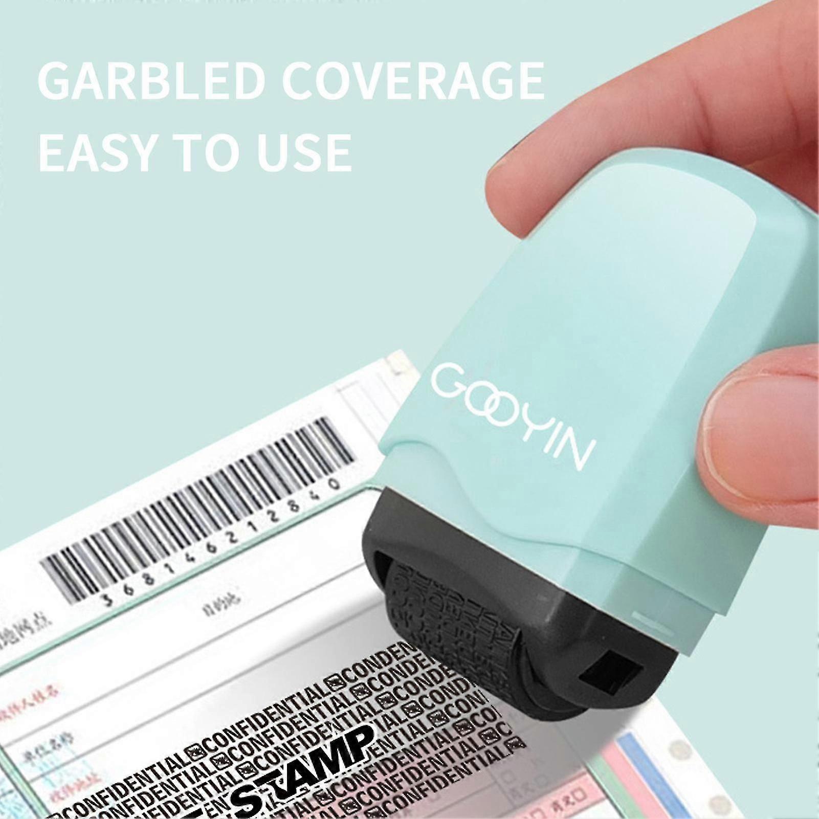 Confidential Stamp | Identity Protection Roller Stamps | Express Personal Information Privacy Random Code Photosensitive Seal Applicator Security Stam