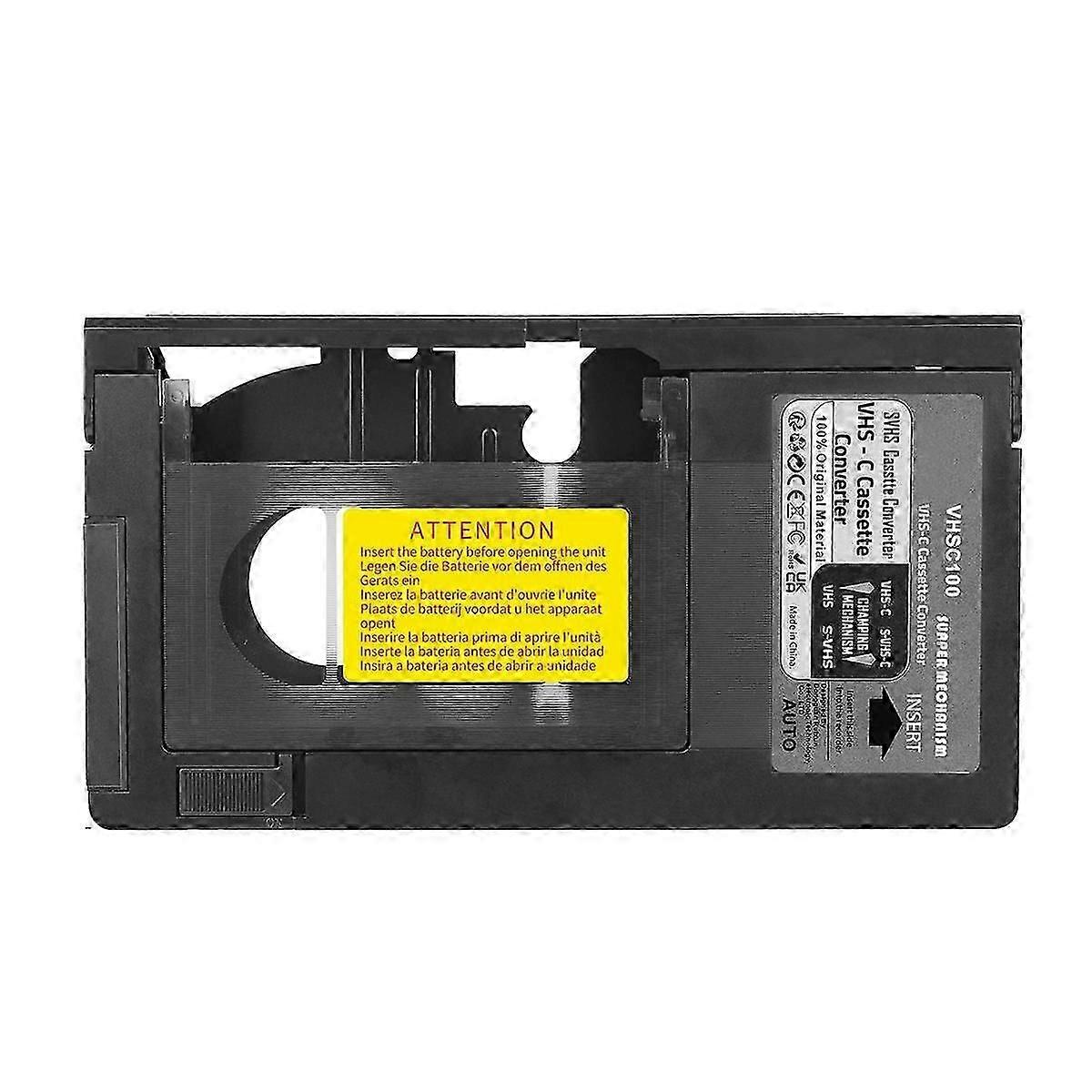 JVC用VHS-Cカセットアダプター RCA用 パナソニックVHS-C SVHS用 VHSカセットアダプター 8mm/MiniDV/Hi8には対応していません
