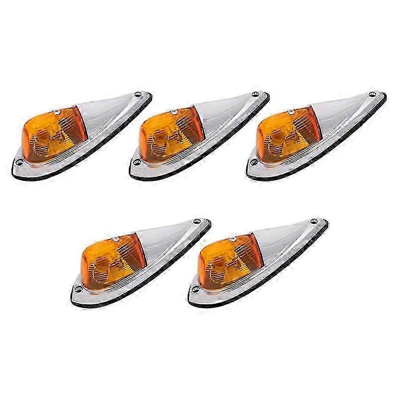 Dc 12v Amber Teardrop Cab Light Cab Marker Light Fram Bak Topp Spel Tak Running Light Ledningar