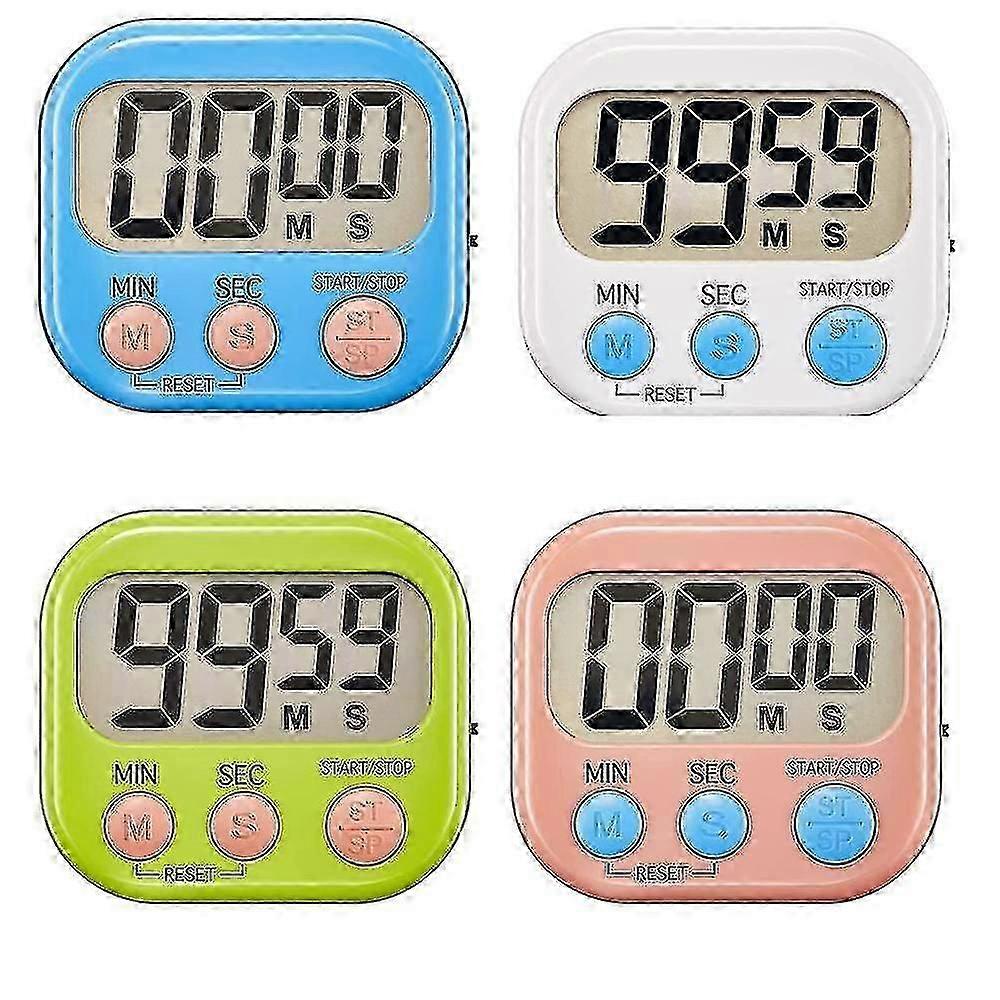 4-piece Multi-function Electronic Timer,learning Management Timer, Suitable For Kitchen, Study, Work