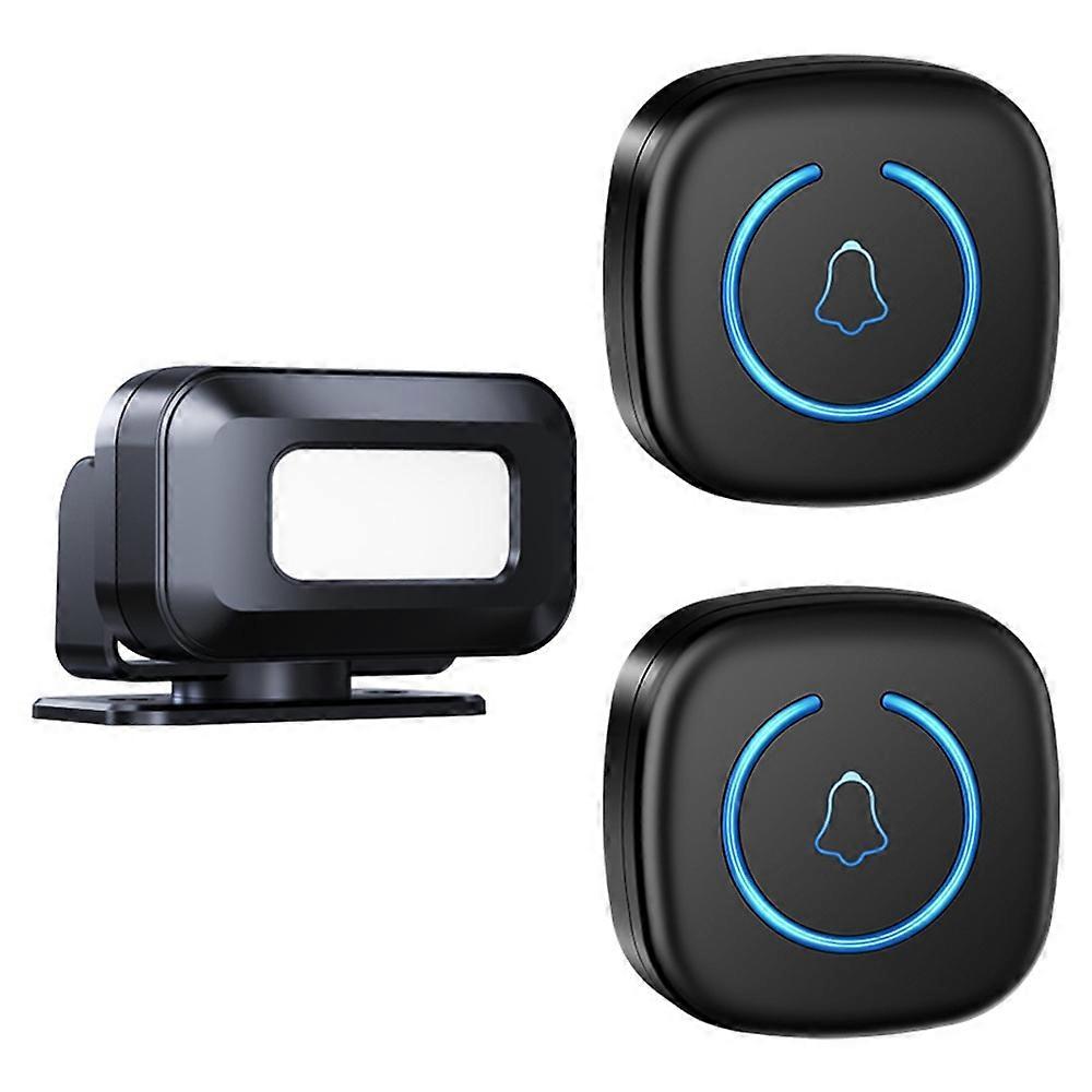 M8 Commercial Wireless Sensor Infrared Motion Detector Welcome Doorbell Chime with 1 Transmitter+2
