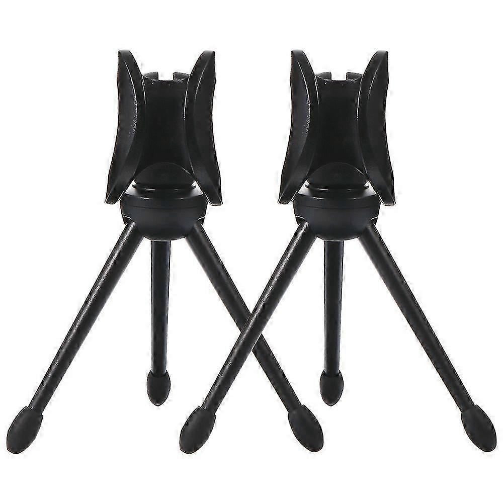 2Pcs Universal Plastic Microphone Storage Tripod Microphone Bracket for Home