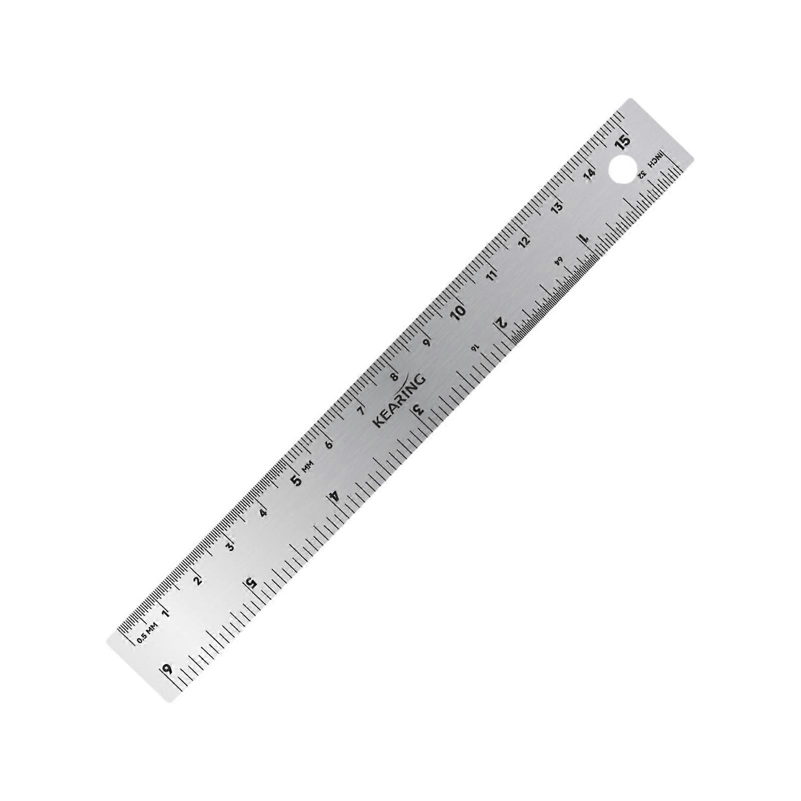Stainless Steel Ruler Measuring Tool Precised Woodworking Ruler for Notebooks 15cm