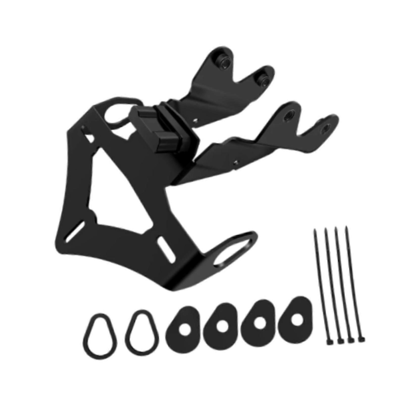 Support de plaque d'immatriculation de moto Cadre de montage de plaque d'immatriculation multi-usage robuste