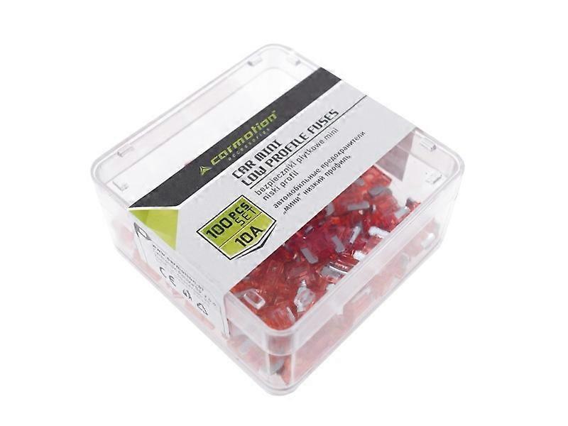 Mini low profile 10A bladzekeringen, 100 stuks