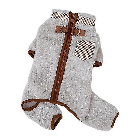 Pet Clothes Comfortable Dog Winter Jumpsuit with Zipper Design Easy to Wear Cat Jumpsuit Pet Supplies