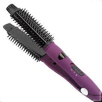 Keramik-Ionen-Haar-Hot-Bürste, Anti-Verbrühungs-Lockenstab, Professionelles Instant-Heat-Styling-Tool, 3-in-1-Vielseitigkeit, Doppelspannungsweg
