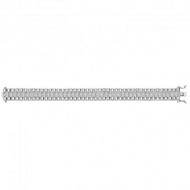 Acotis Silver Bracelet Zirconia Set Watch Strap G2686