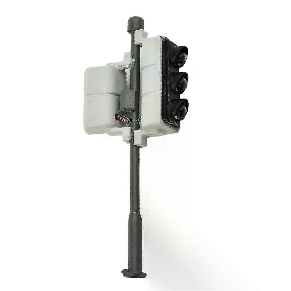 3 Pcs Gauge 00 H0 Traffic Lights With Pedestrian Lights And LEDs Vehicle 1:72 Model Building Ornament Lampshade