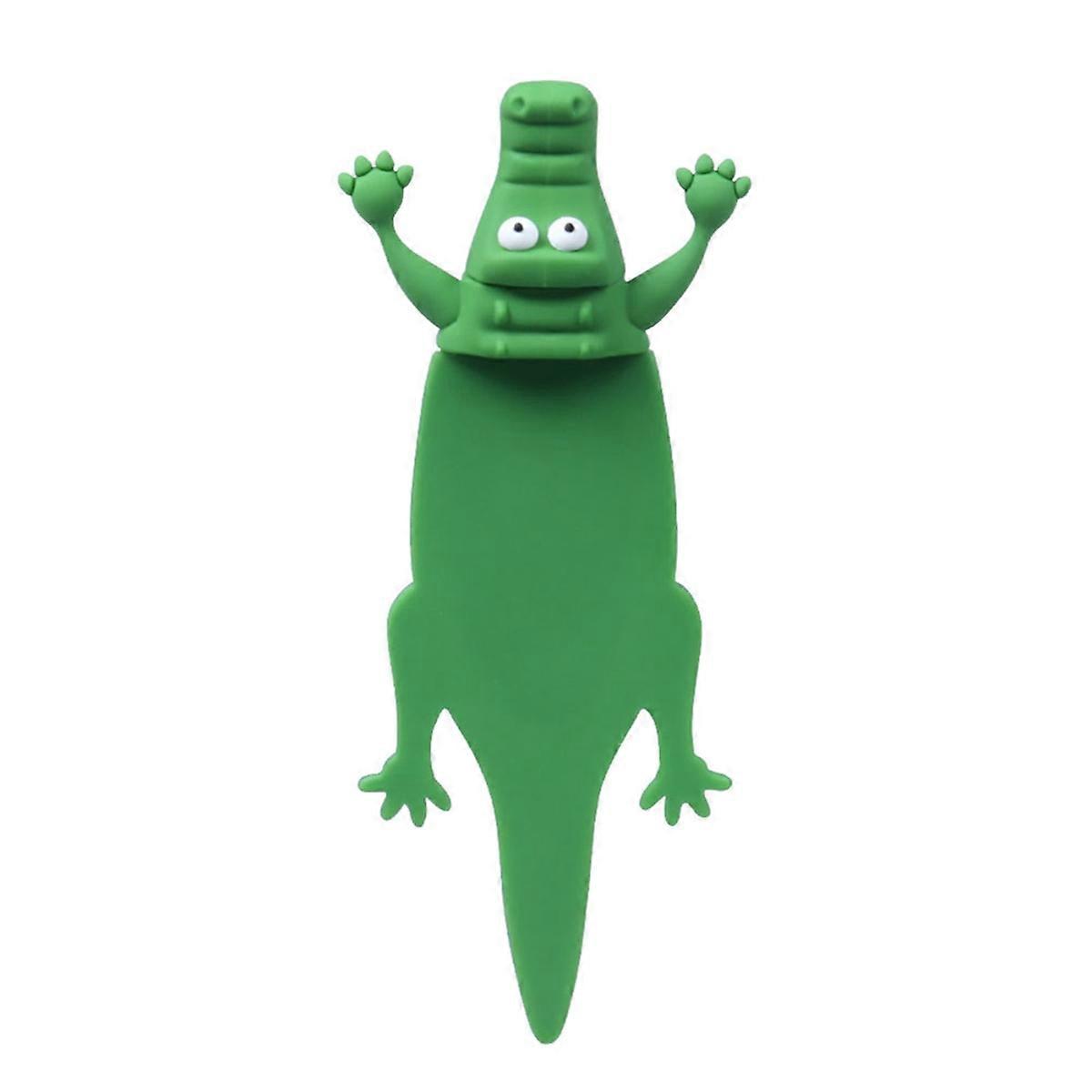 Funny Squashed Animal Bookmark Noctilucence Light Alligator Bookmarks