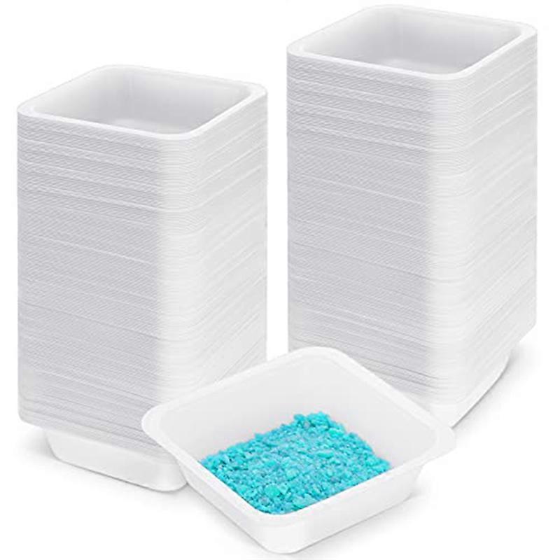 250 Pack Weigh Boats Medium 100Ml Square   Plastic Trays for Scale Anti Static Plastic Pan 