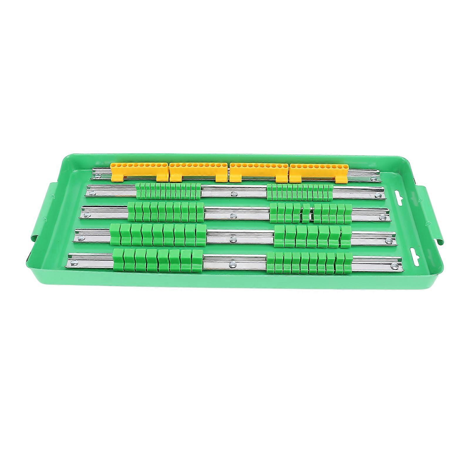 Portable Socket Organizer Tray Aluminum Rail Multi Functional Socket and Bit Holder with Handle