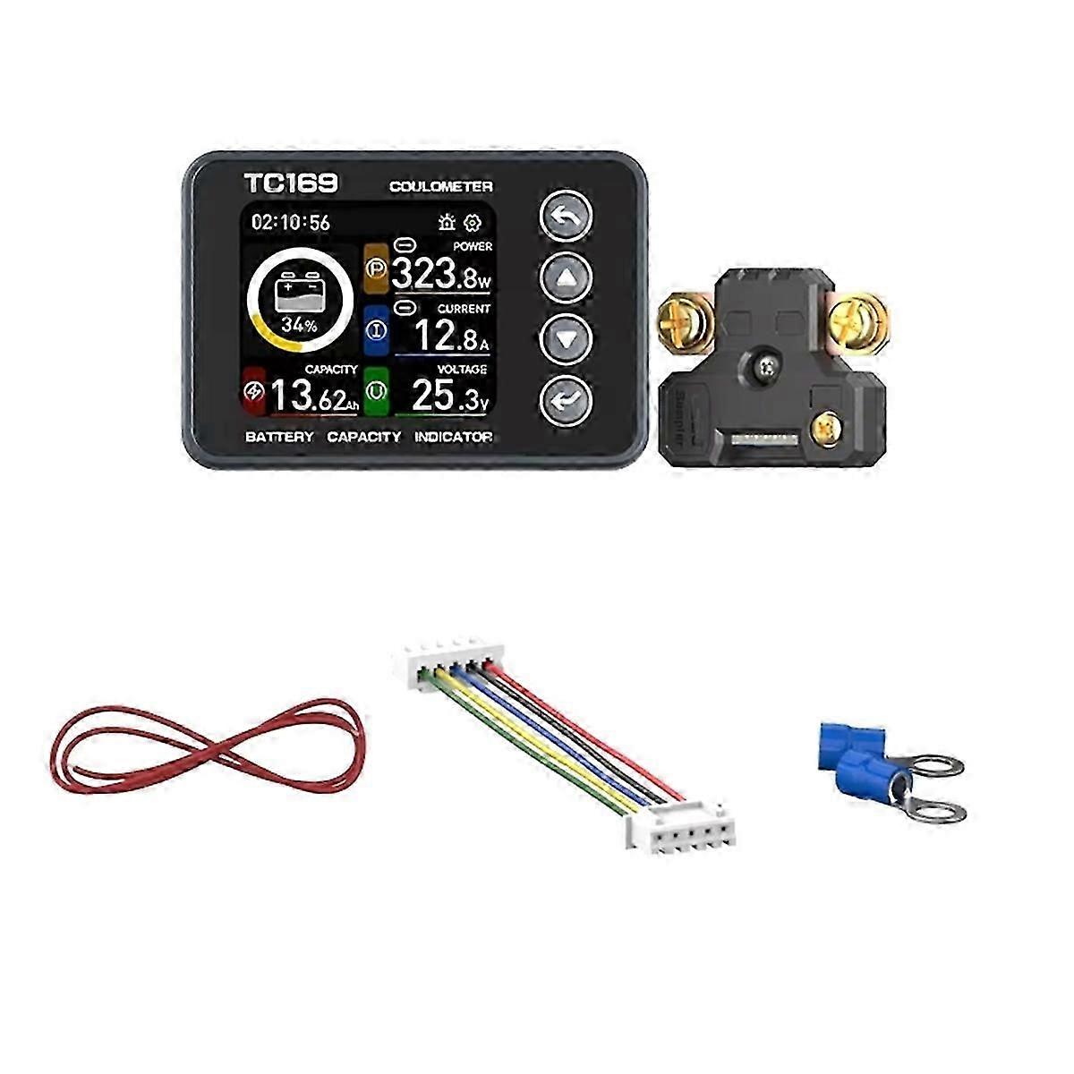 CS30-30A Color Screen Curon Electric Calculator with Battery Power Display, Timphotospholtic Iron Clear Bundle