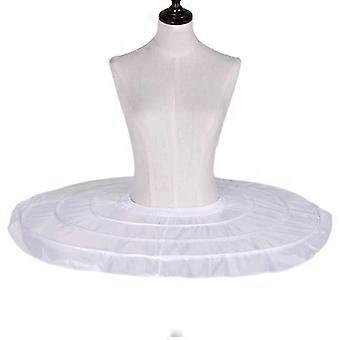 Womens 1950s Short Hoop Skirt Wedding Bridal Victorian Petticoat Half Slip Ballet Dance Crinoline Underskirt for Party  Diameter 60cm