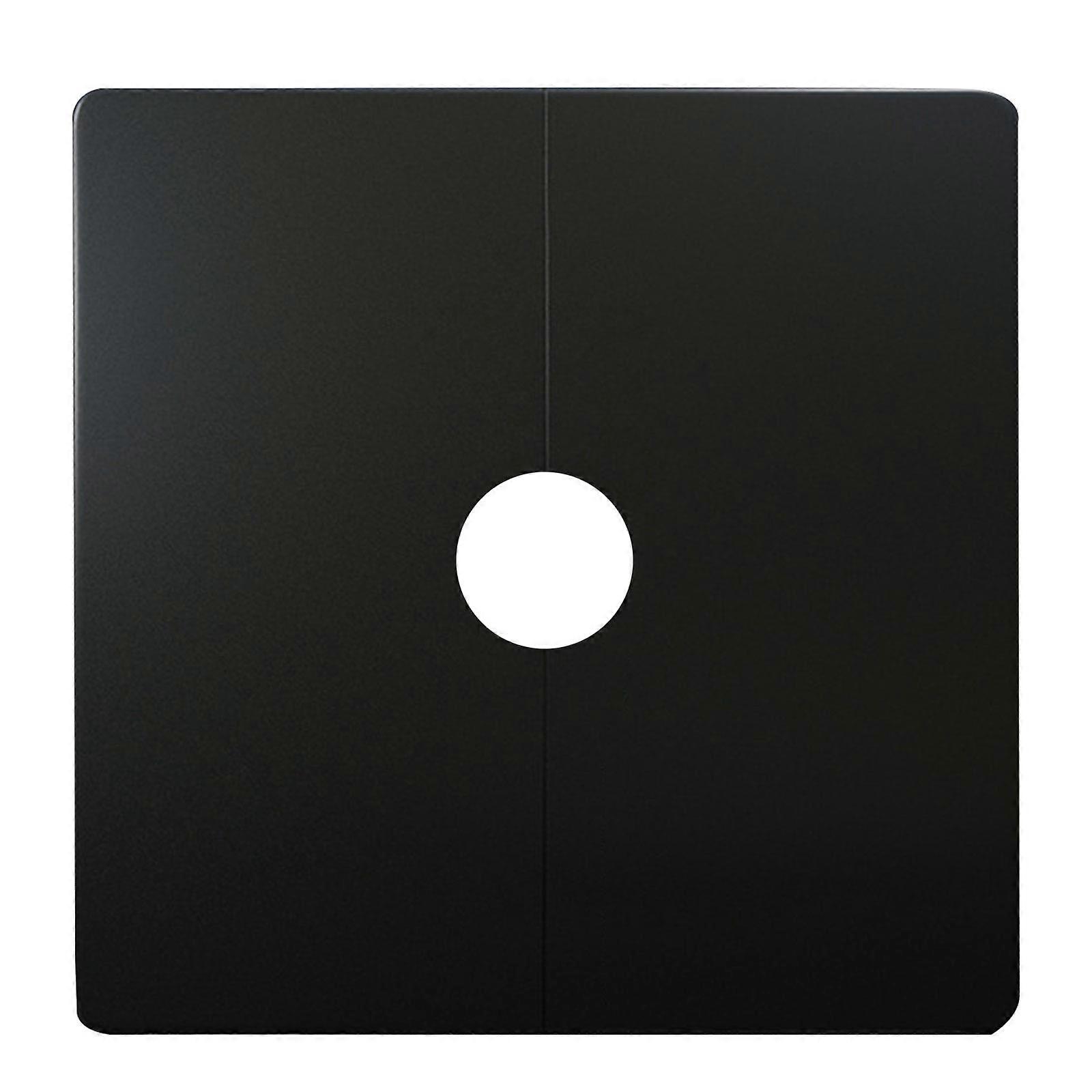 Self-Adhesive Wall Split Flange Escutcheon Cover Plate Square Faucet Decorative Cover Air-conditioning Dust Pipe Plug  Black