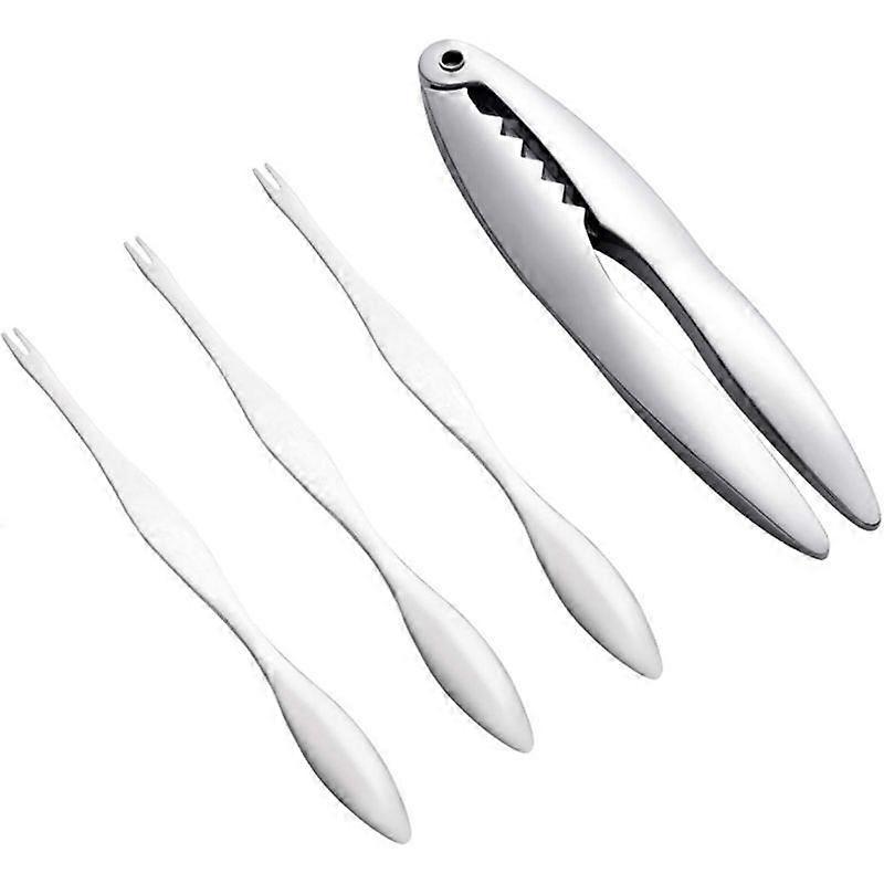 4PCS Seafood Tool Set Lobster Crab Tools Crab Seafood Fork Set