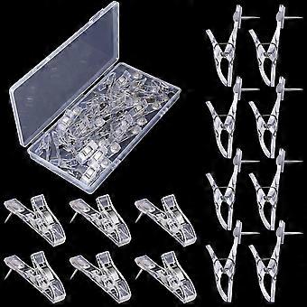 Artisan Nail Design Essentials, Klar Plast Roterbar Merchandise Sign Display Mini Clip Tag Holdere, Perfekt For Visittkort, Håndverksprosjekter &
