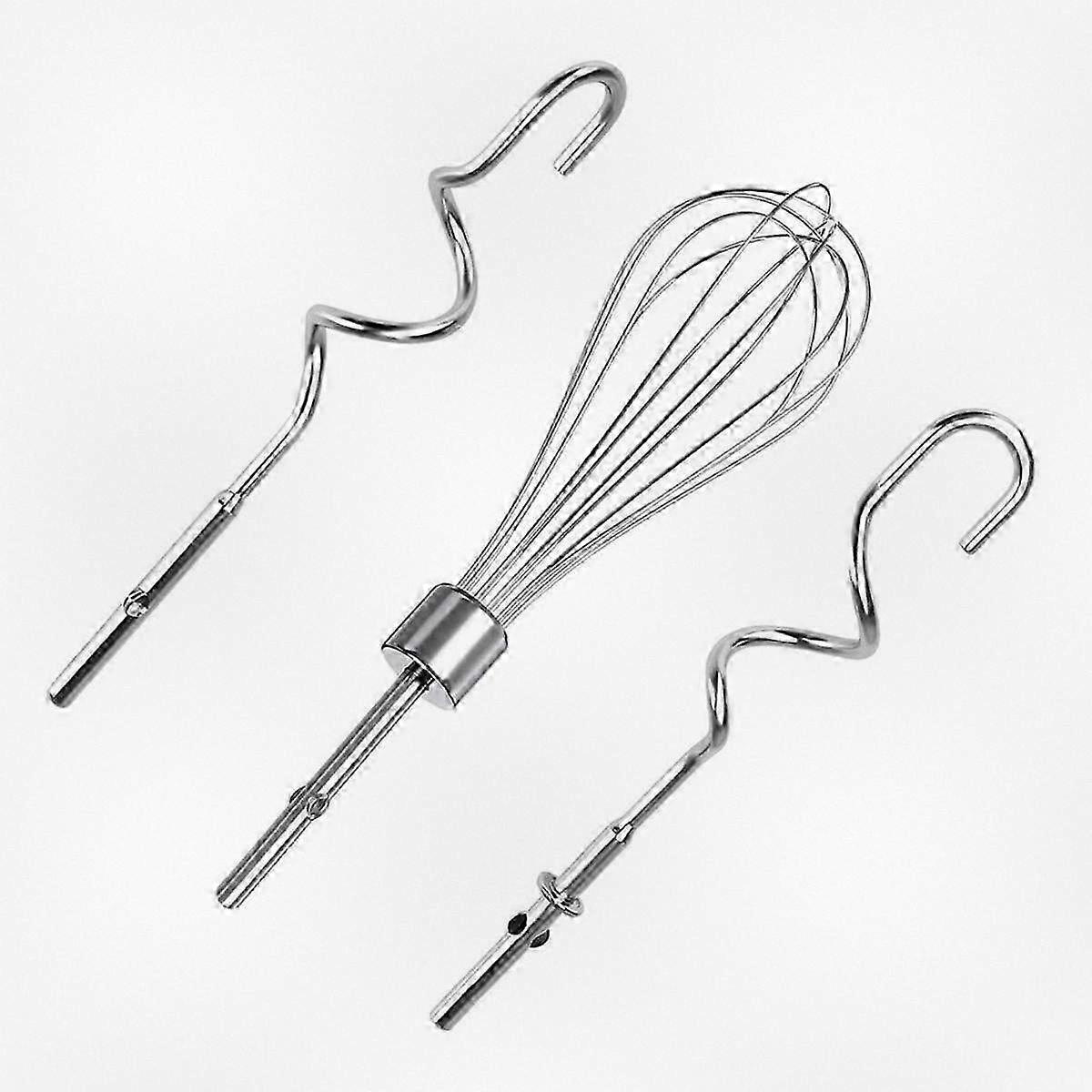 3 Replacement Attachments for Hand Mixer - Dough Hook and Whisk Set