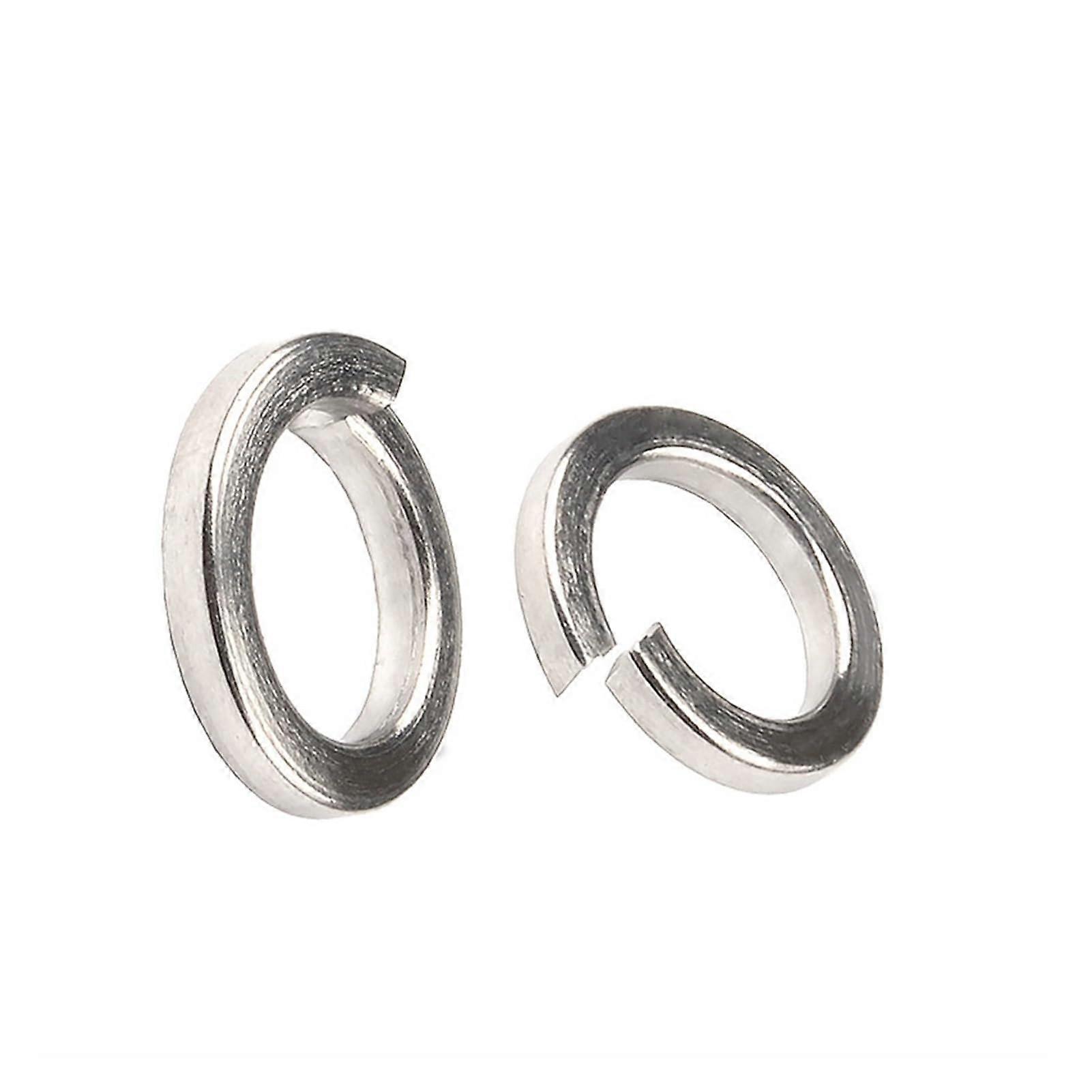 316/304/201 Stainless Steel M1.6-M33 Spring Washer Split Lock Elastic Gasket, 304, M4 Size, 100pcs Pack