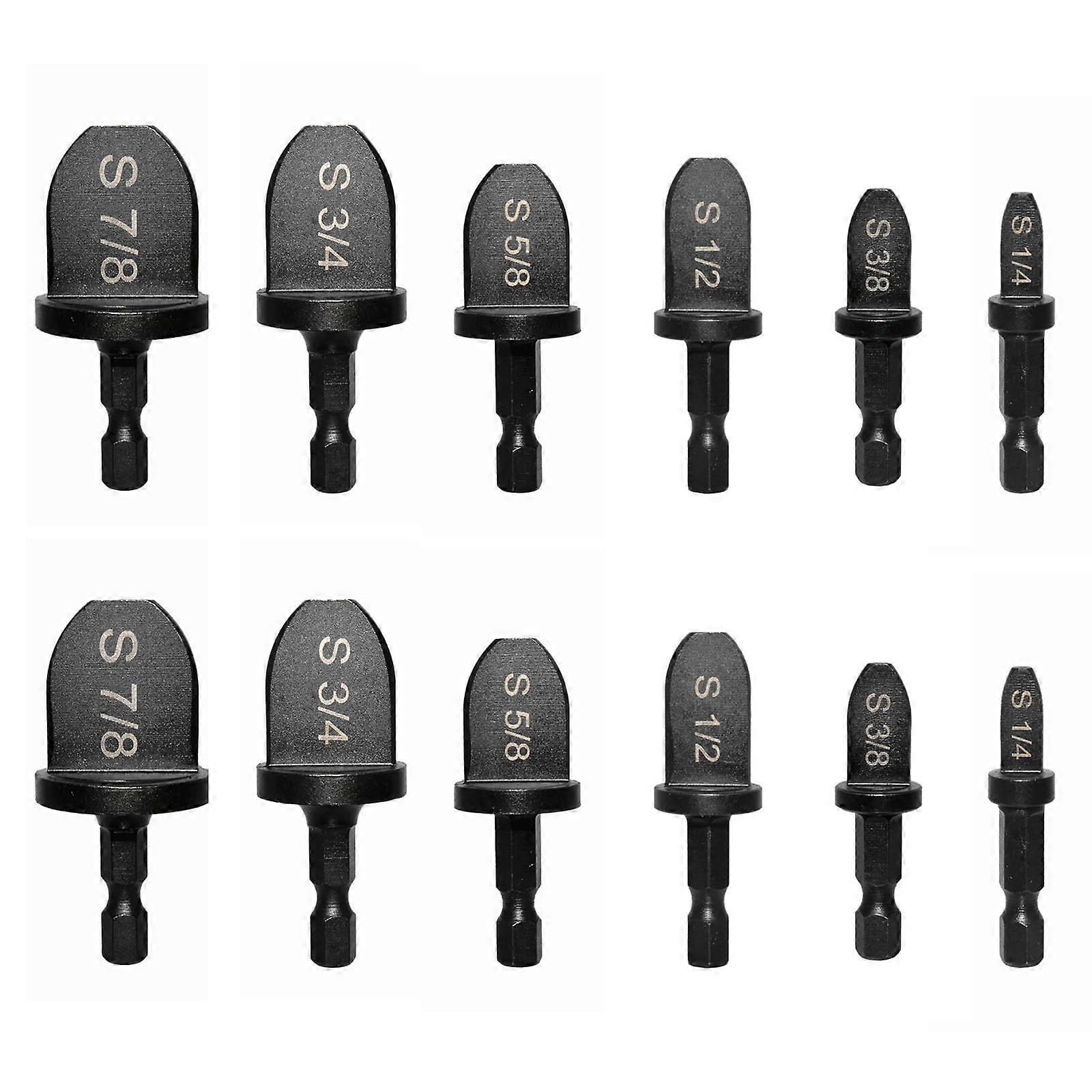 12pcs HVAC Tools Swaging Tool HVAC Copper Pipe Expander Tool with 1/4'', 3/8'',1/2'', 5/8'',3/4'',7/8''Bits Set