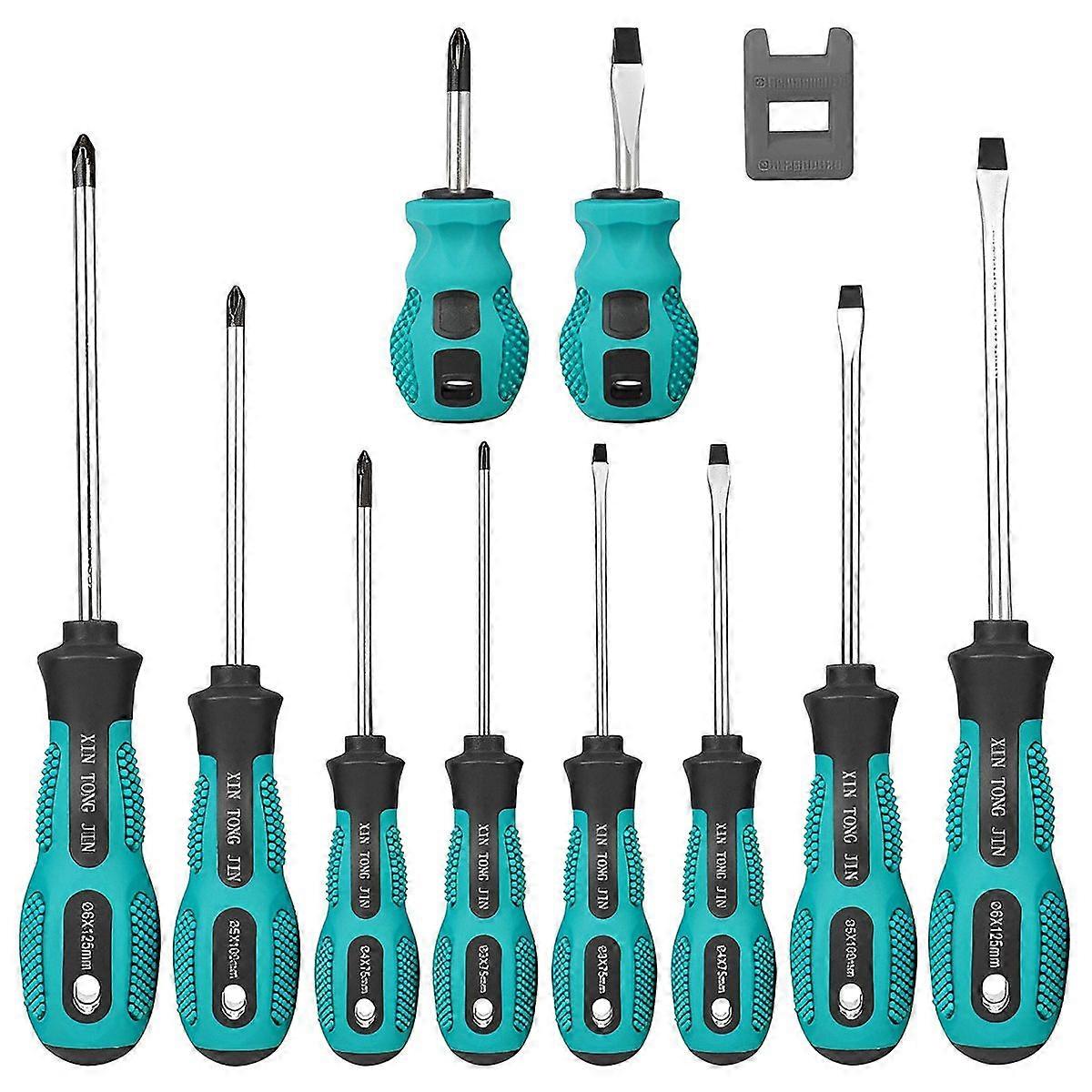 10Pcs Precision Screwdriver Set with Insulated Handle Multifunctional Repair Tools Kit with Triangle YY Type Magnetic Bits