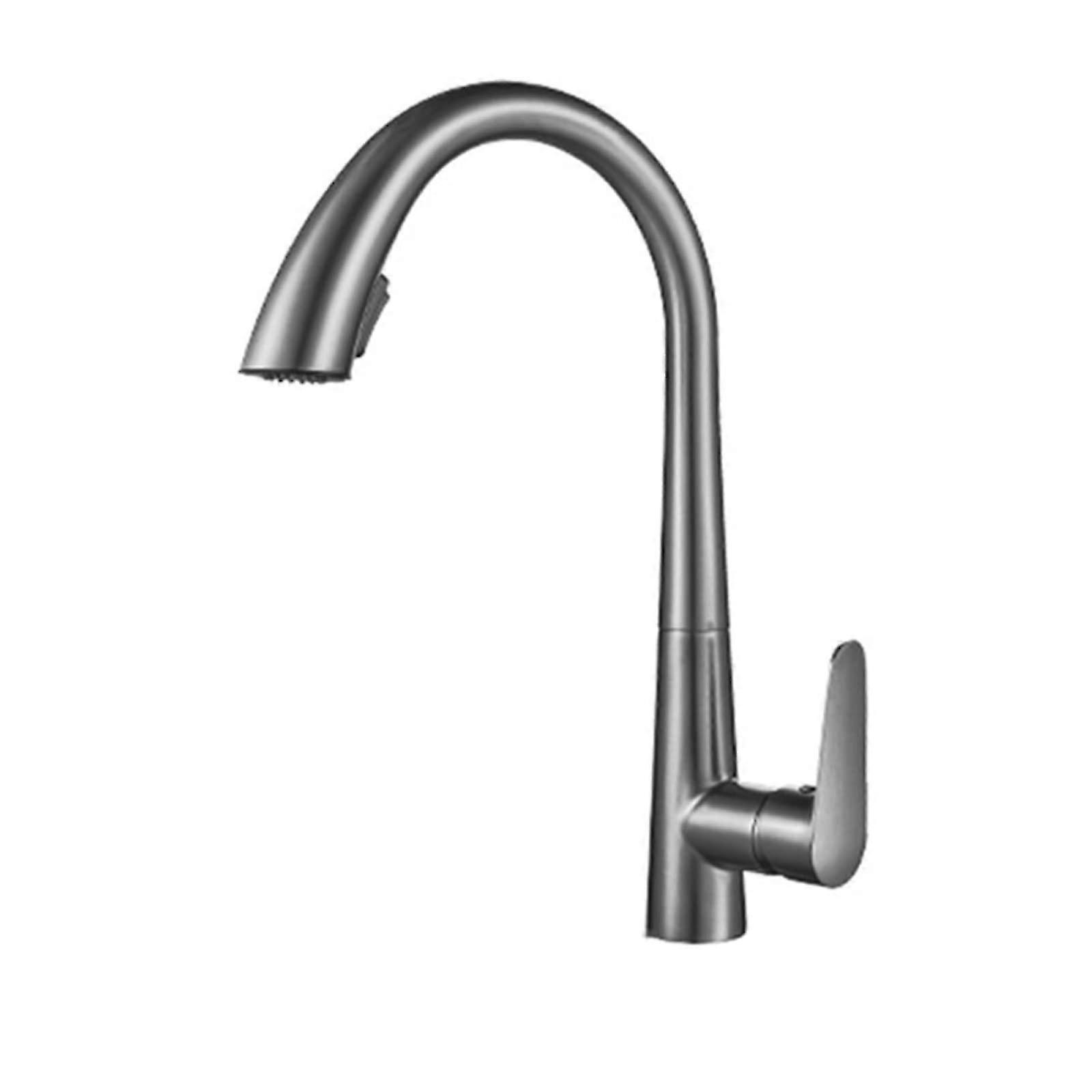 Pull Down Kitchen Faucet,Single Handle Single Hole 2 Spouts Pull Out Kitchen Sink Faucet,Hot and Cold Water