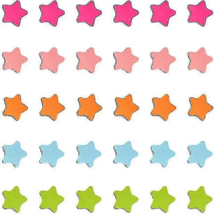 مغناطيس نجمة ملونة ، 120 قطعة نجوم مغناطيسية ملصق مغناطيسي سبورة - YGWL
