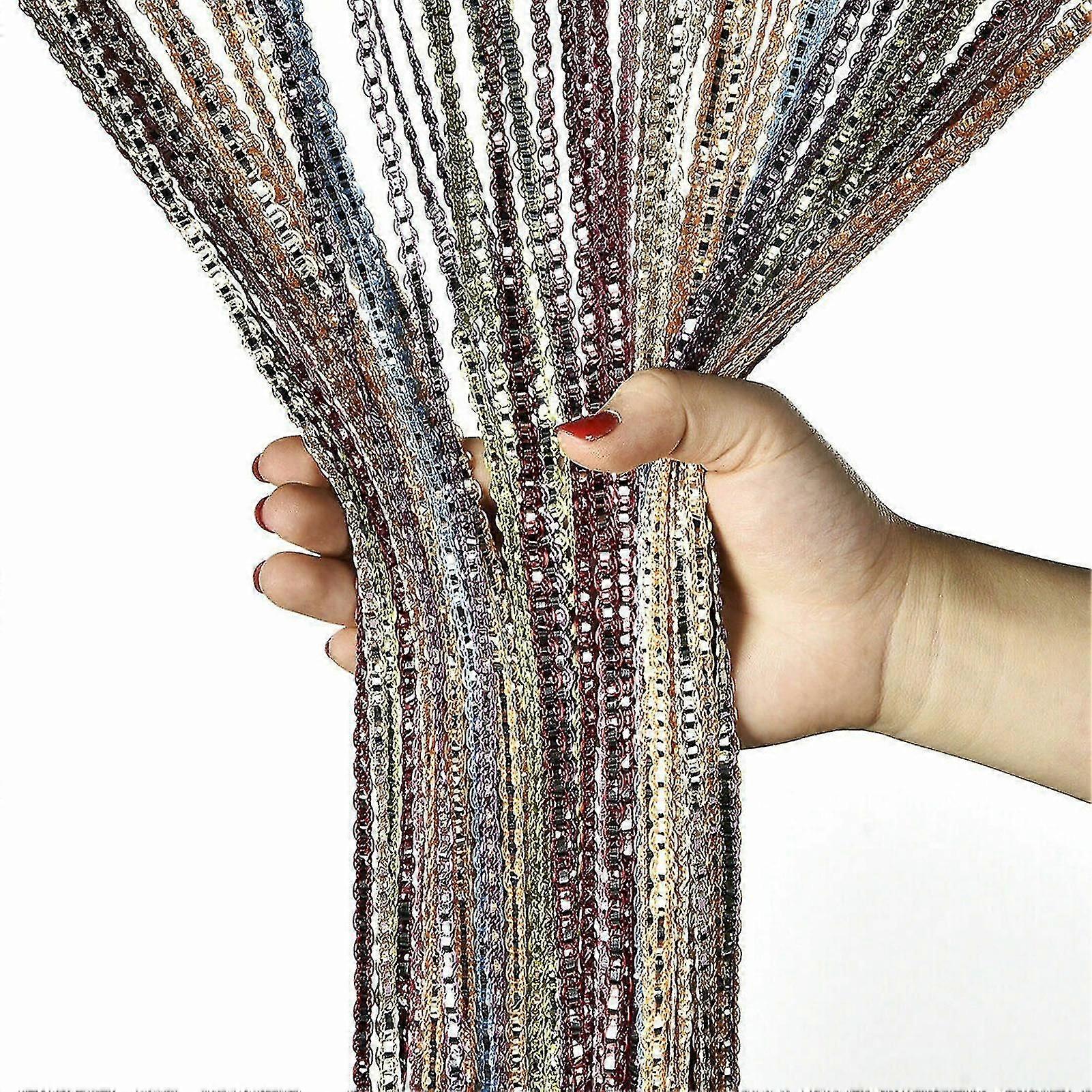 String Door Curtain Room Divider Tassel for Wall and Window Decoration