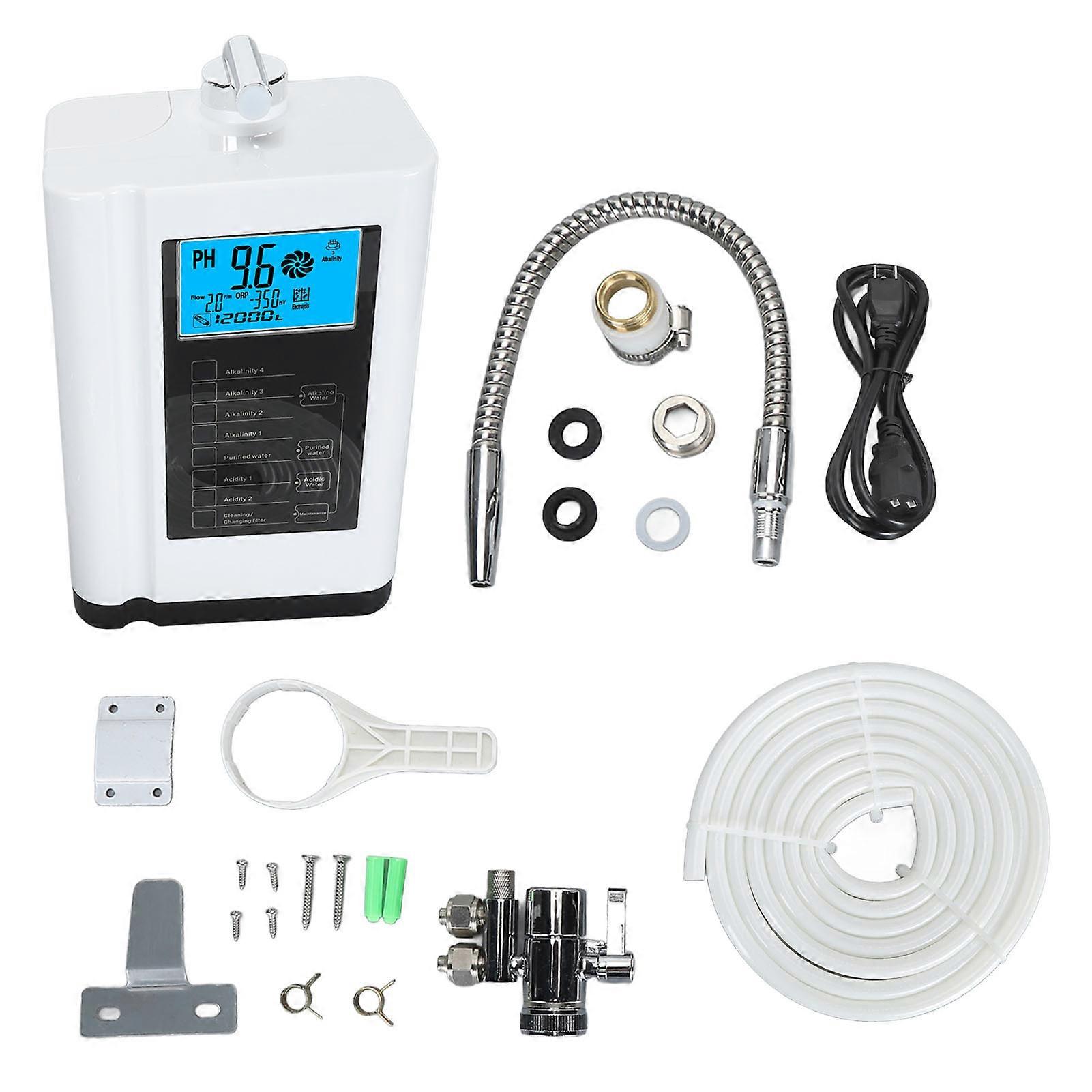 Hydrogen Rich Generator Wall Mounted Multifunctional Small Molecule Cluster Alkaline Acidic Water Ionizer with 3.8in LCD Display