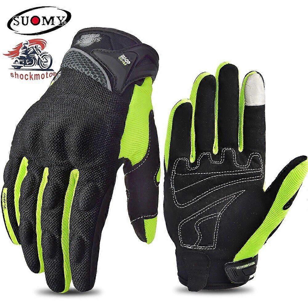 SUOMY Pink Summer Motorcycle Gloves Touchscreen Moto Racing Motocross MTB Motorbike Gloves Couple's Breathable Anti-fall Gloves