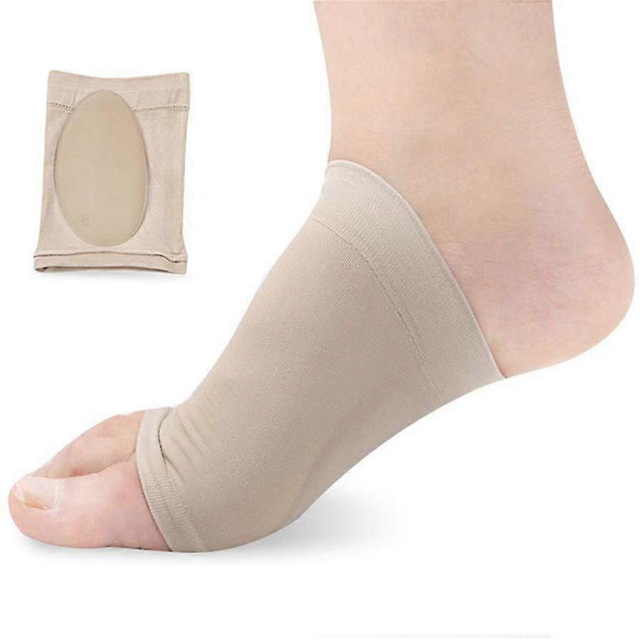 Compression Arch Support with Pad,Arch Brace for Flat Feet Cushions for Women & Men, Plantar Fasciitis Sleeves Shoe Insert Insole, Helps Foot Pain Re