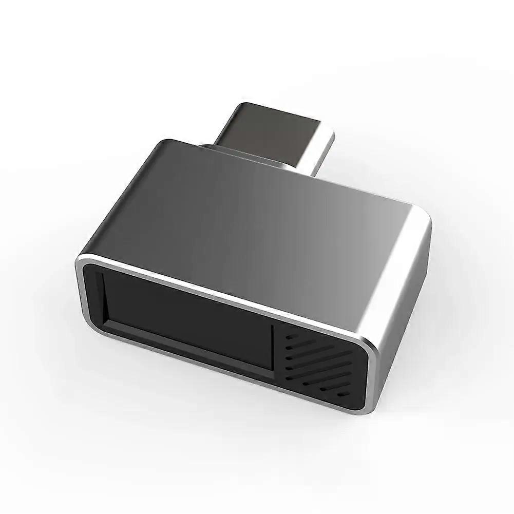 con Type-C Biometric Scanner Padlock Password-Free Mini USB Fingerprint Reader Laptop PC Biometrics Security Key for Windows 7/10/11