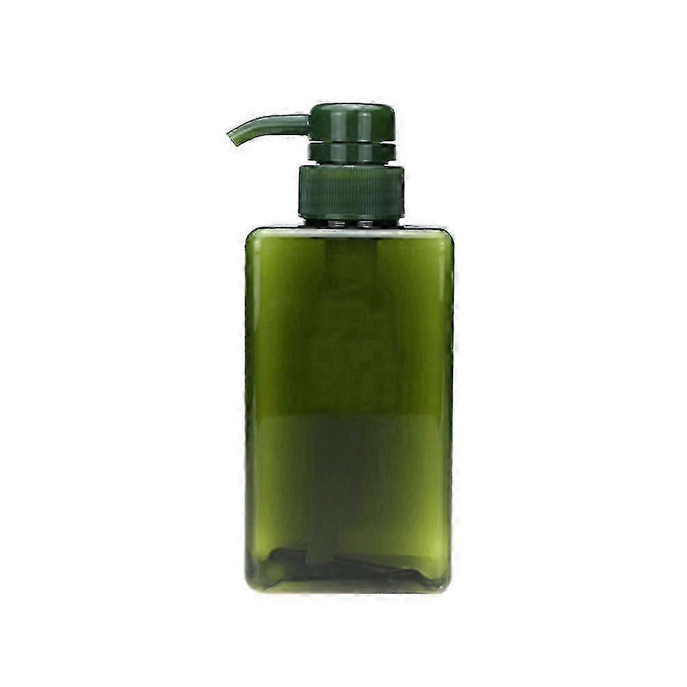 450ml Empty Soap Pump Bottle Refillable Travel Soap Container Shampoo Dispenser(Green)