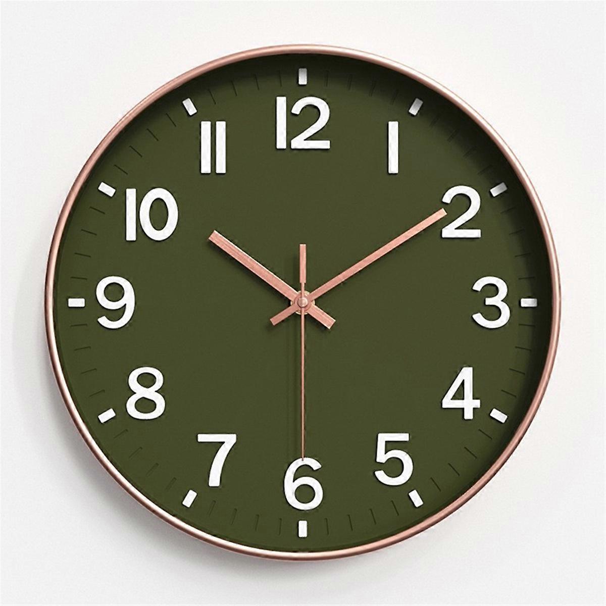 Silent Modern Clock for Wall, 3D Numbers Wall Clock Colour 4