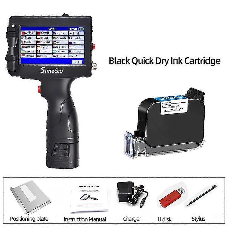 Portable Handheld Inkjet Printer Production Date Barcode Label Coding Machine Batch Number QR Perman