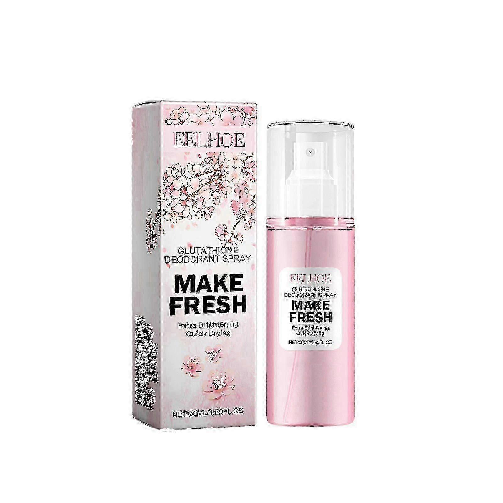 Glutathione Deodorant Spray, Summer Armpit Sweat To Odor Lasting Fragrance Refreshing Not Sticky Greasy