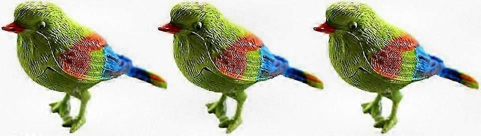 3Pcs Interactive Sound-Activated Bird Toys for Kids and Babies Featuring Chirping Voice Control Simulation Fun