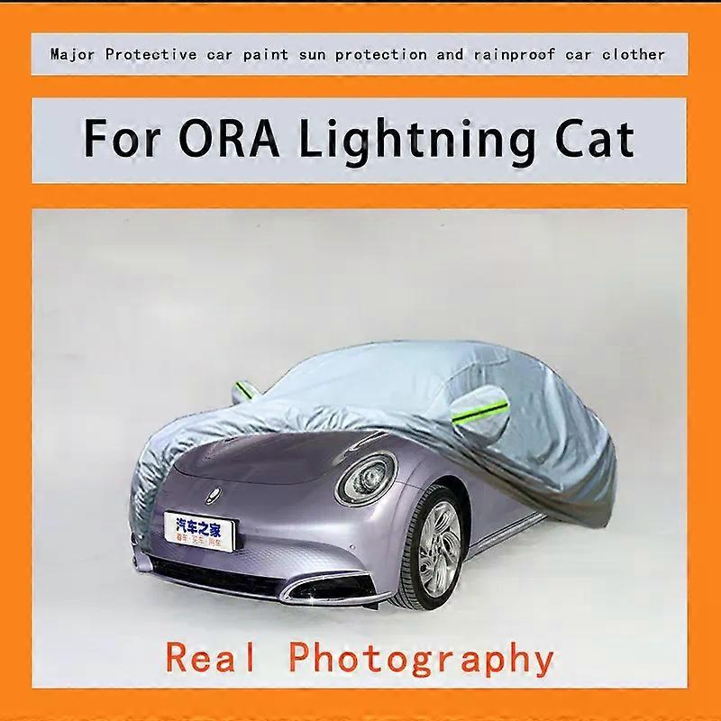 עבור ברק חתול כיסוי גשם כפור שלג אבק עמיד למים הגנה חיצונית מגן רכב כיסויים אנטי UV חיצוני שמש רפלקטיבי