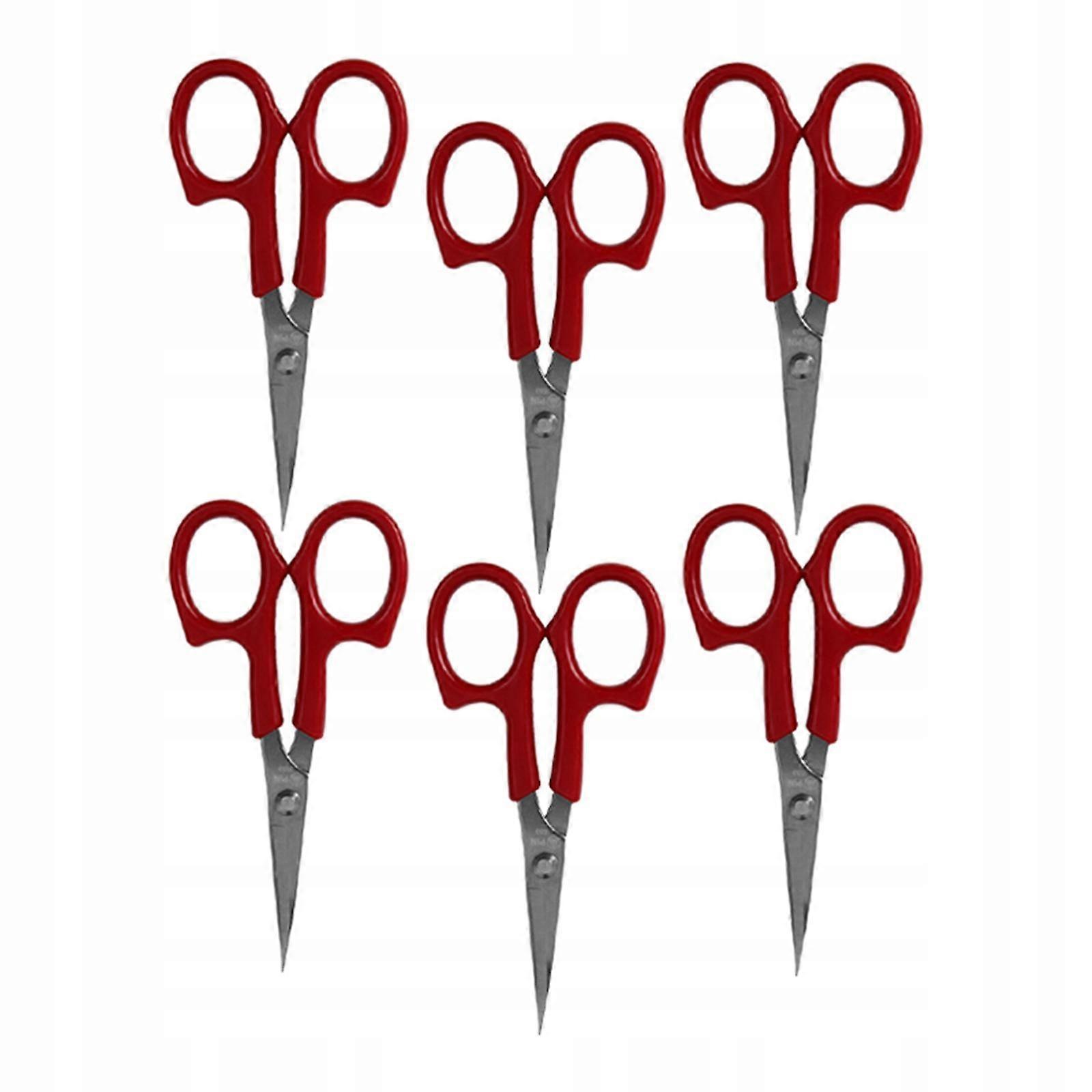 6pcs Embroidery Scissors Set Curved Tip Sewing Shears For Applique