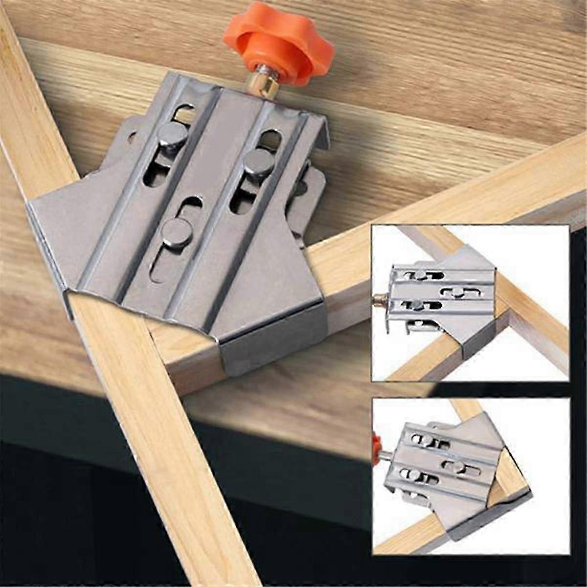 5Pcs 90 Right Angle Clamp Quick Positioning Clamp Open Type Fixing Clips Stainless Steel Locator F
